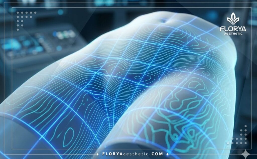 Escaneo 3D de alta tecnología que muestra la precisión milimétrica del tratamiento.