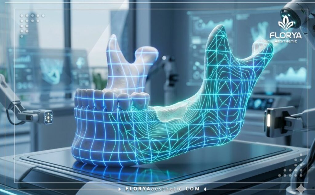 Escáner 3D preciso de la estructura ósea maxilar