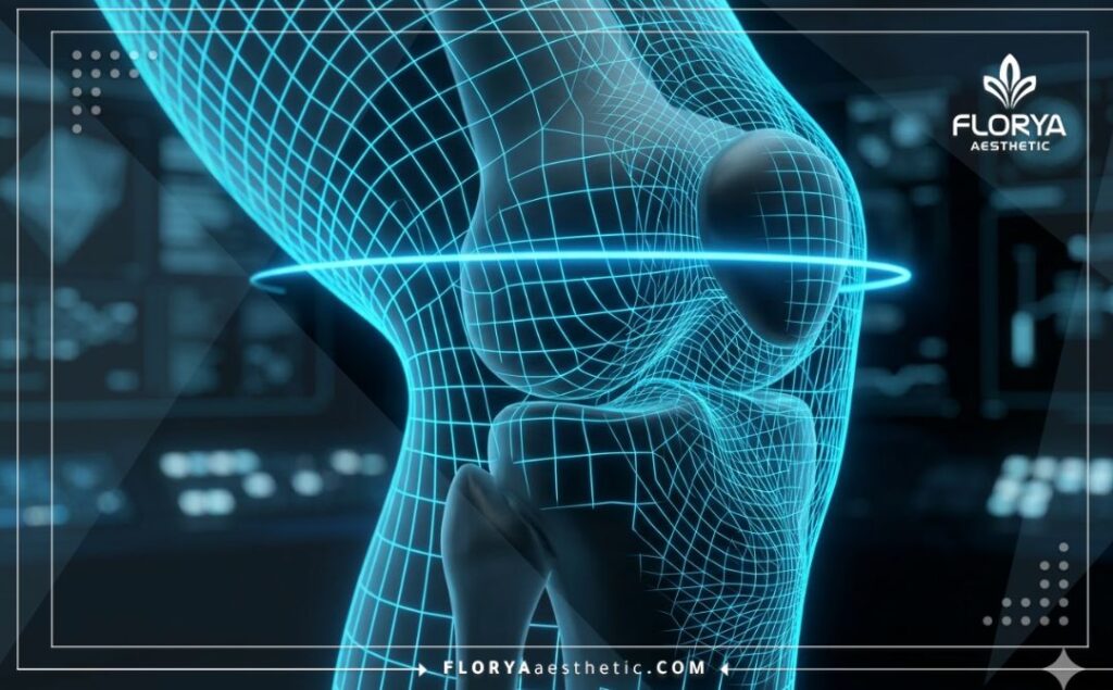 Высокотехнологичное цифровое 3D-сканирование анатомии коленного сустава.