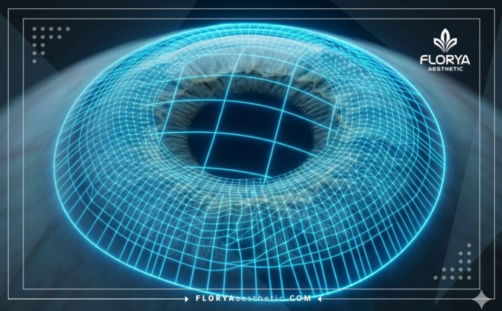 Scan numérique 3D haute technologie de l'œil et de la cornée
