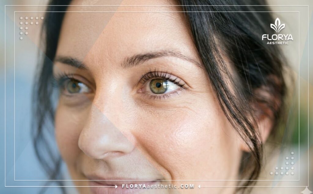 Yeux clairs et parfaits après une chirurgie de la vision réussie