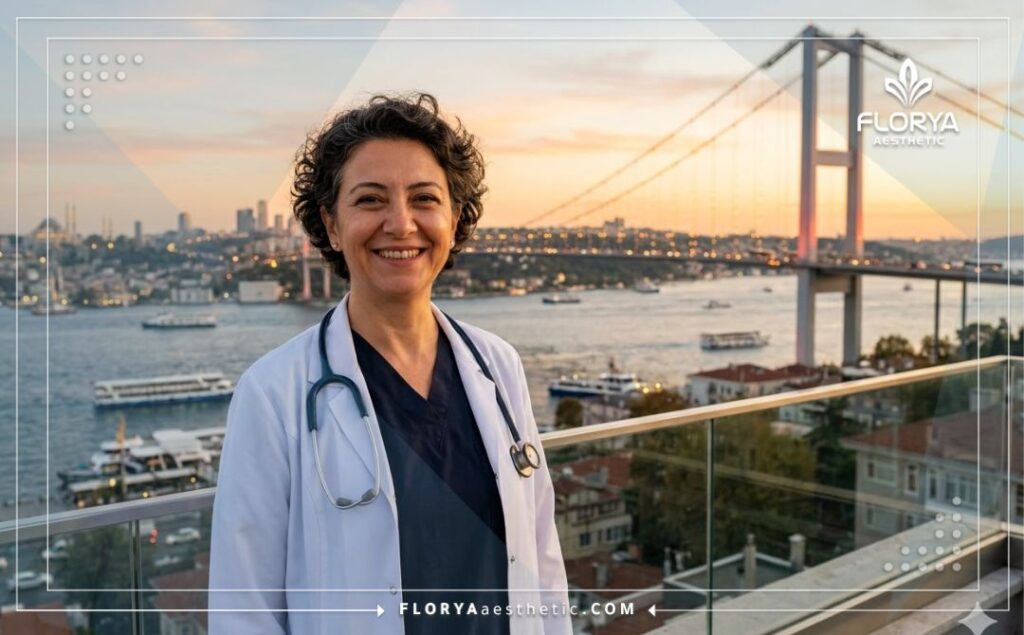 Médecin souriant accueillant les patients à Istanbul