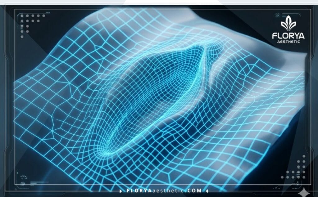 مسح رقمي ثلاثي الأبعاد لمنطقة الحوض والمهبل
