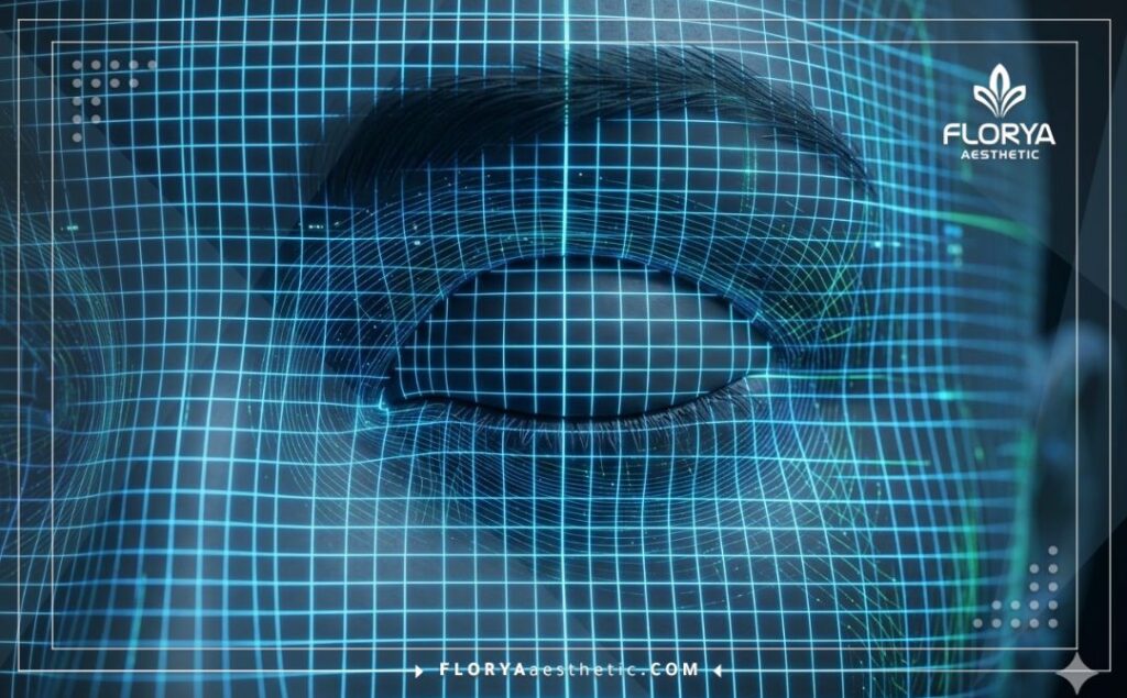 Escaneo 3D de alta tecnología de la superficie del ojo