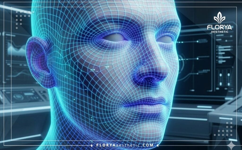 Escaneo de superficie 3D de alta tecnología de la anatomía masculina