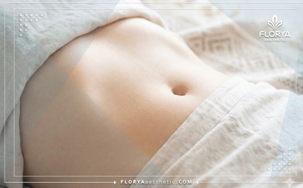 Resultado estético perfecto del contorno del abdomen inferior