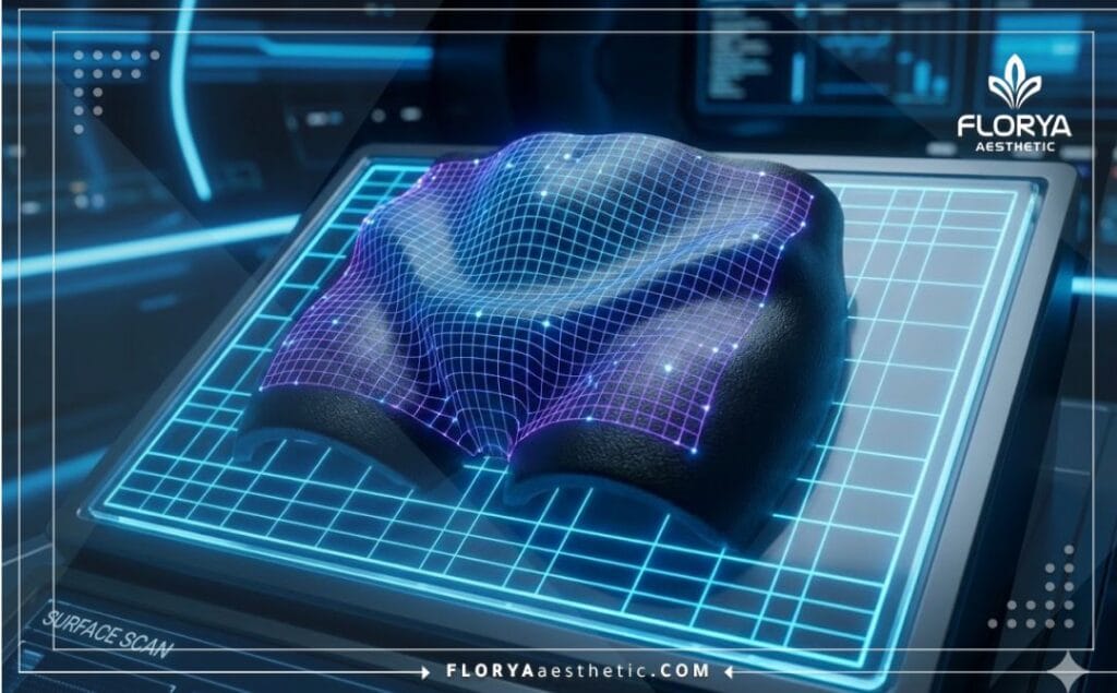 Точное трехмерное лазерное сканирование анатомической области