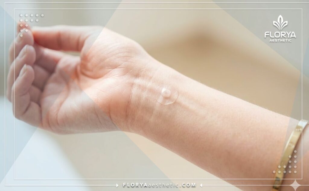 Close up emphasizing the perfect and aesthetic result of a successful healing procedure