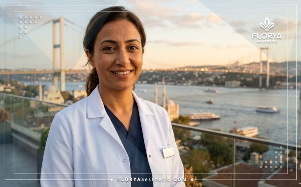 Sourire chaleureux d'un médecin ophtalmologue à Istanbul