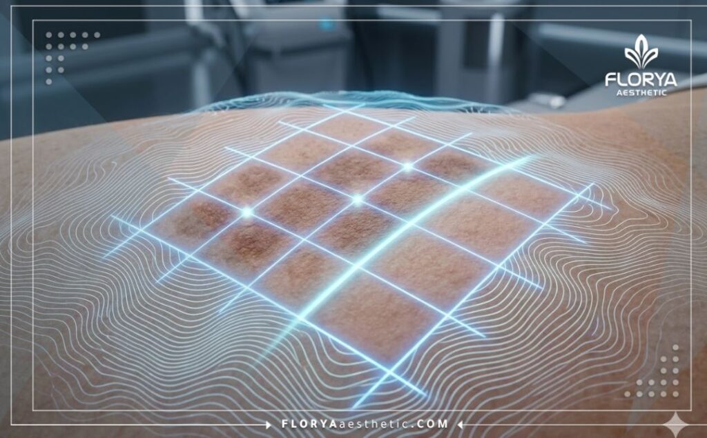 Escáner 3D de la textura de la piel para tratamiento aclarador