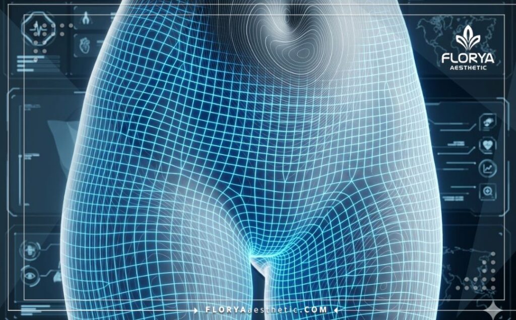 High-tech 3D macro surface scan visualizing precision medical data.