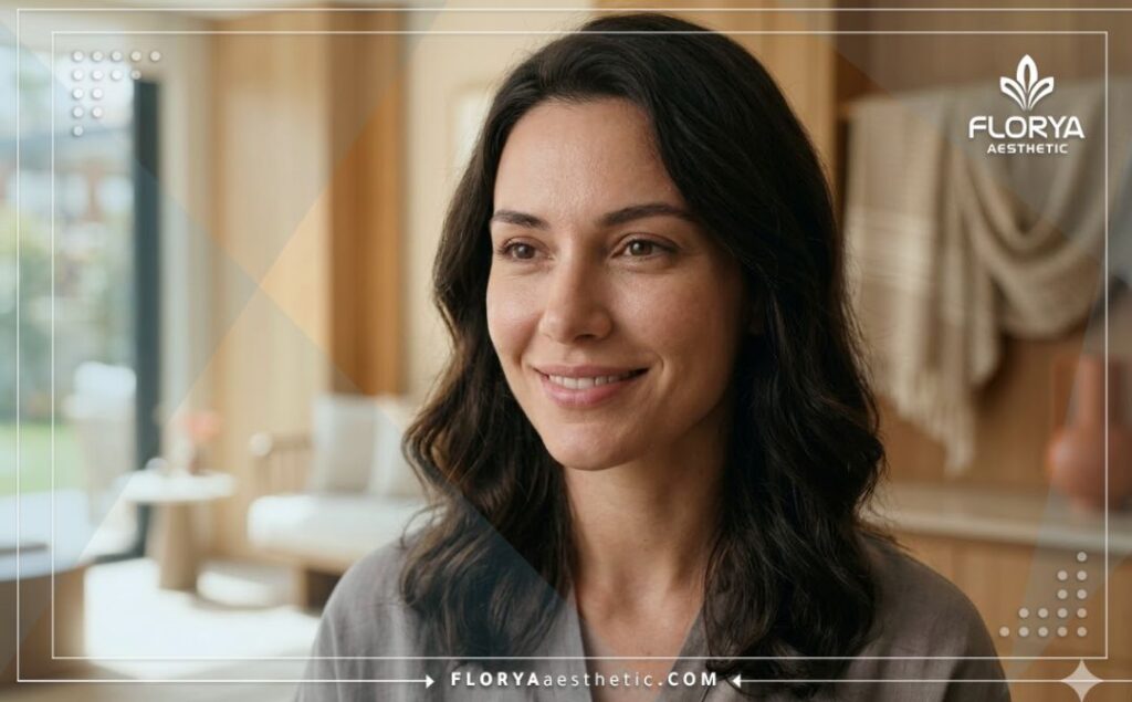 Flawless and highly aesthetic outcome of the cosmetic procedure.