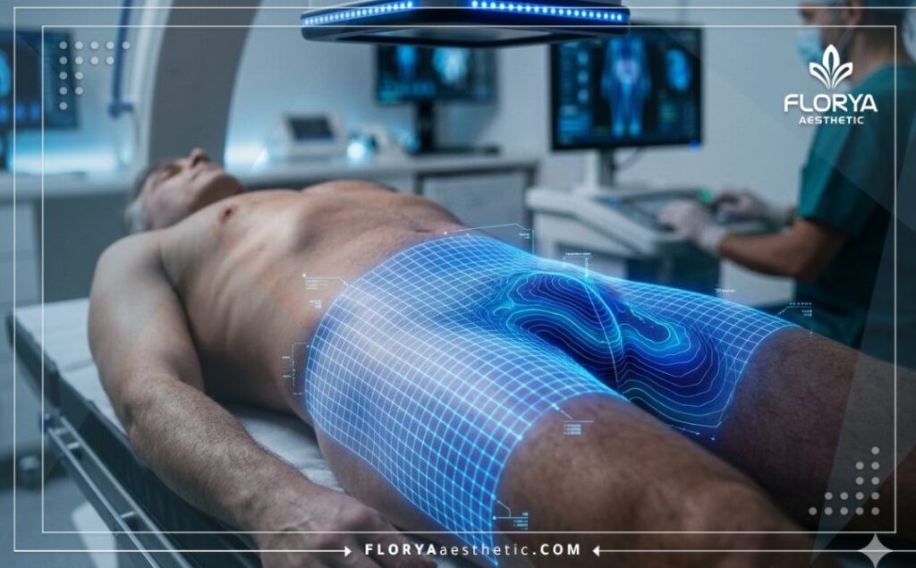 Escaneo digital 3D de alta precisión para el tratamiento de varicocele.