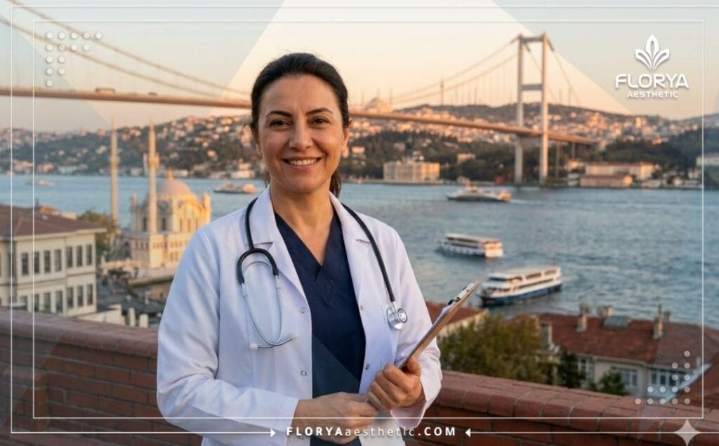 Urologue accueillant à Istanbul près du pont du Bosphore