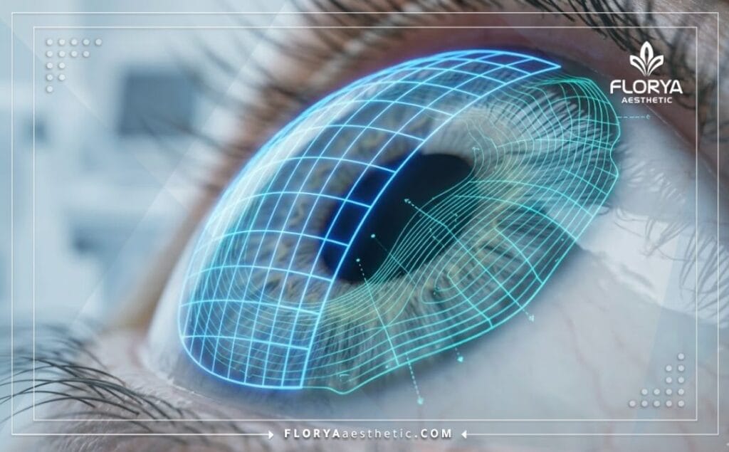 مسح ثلاثي الأبعاد دقيق لقرنية العين يوضح التكنولوجيا المتقدمة