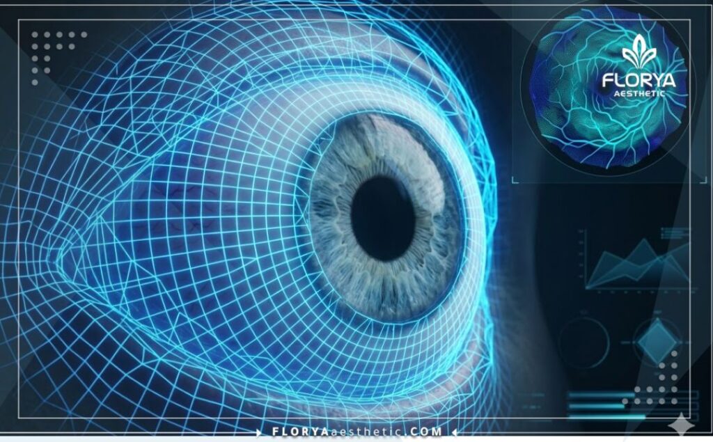 Футуристическое 3D-сканирование поверхности человеческого глаза для медицинской визуализации