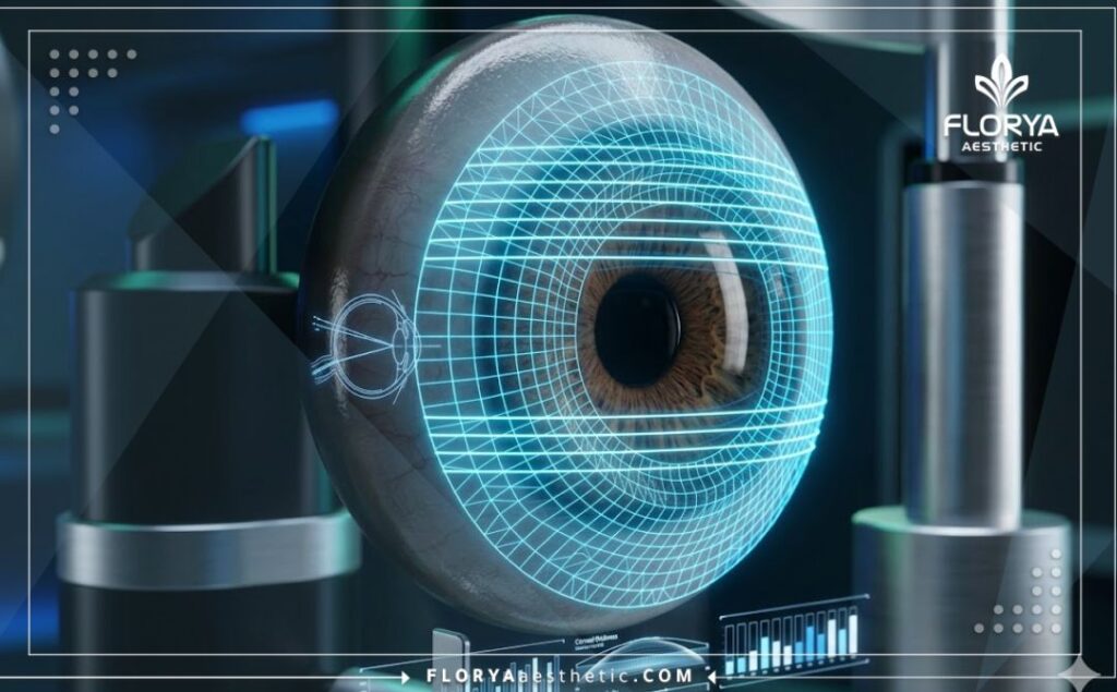 Трехмерное макро-сканирование поверхности глаза для лазерной коррекции.