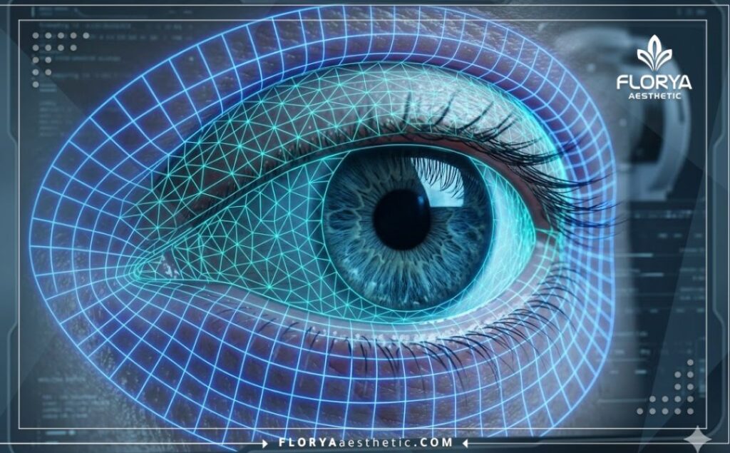 Numérisation 3D haute technologie de la surface de l'œil