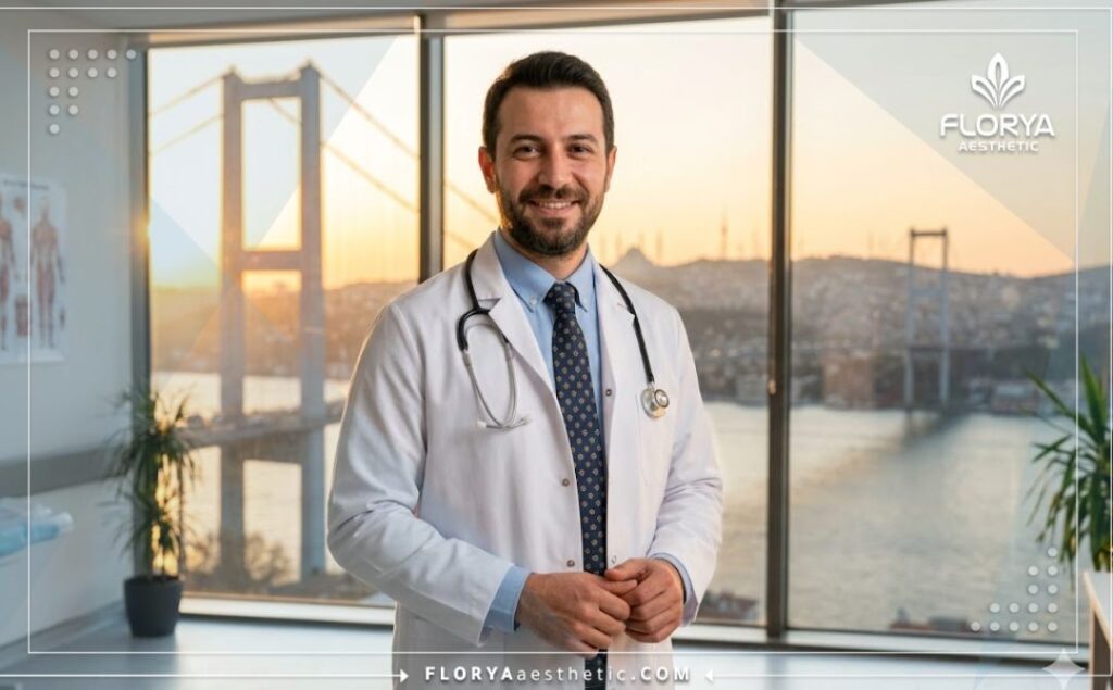 Ophtalmologue accueillant souriant à Istanbul