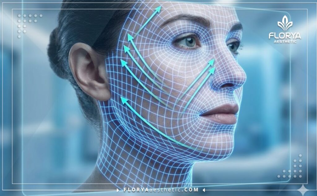 Трехмерное макро-сканирование зон лифтинга лица