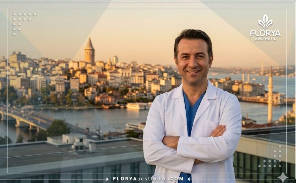 Дружелюбный доктор на фоне достопримечательностей Стамбула