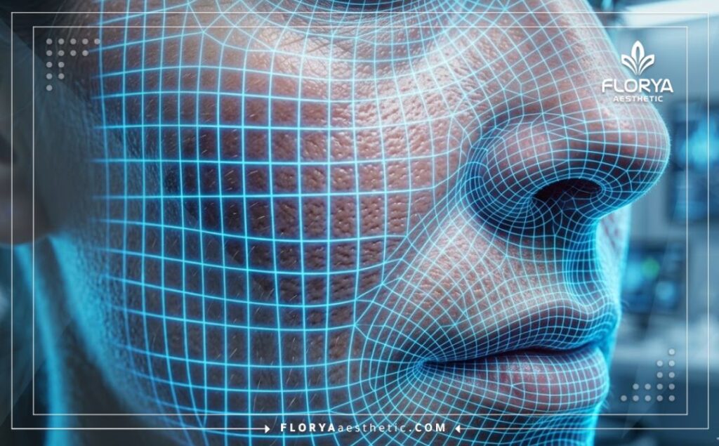 Scan numérique 3D avancé de la surface de la peau du visage