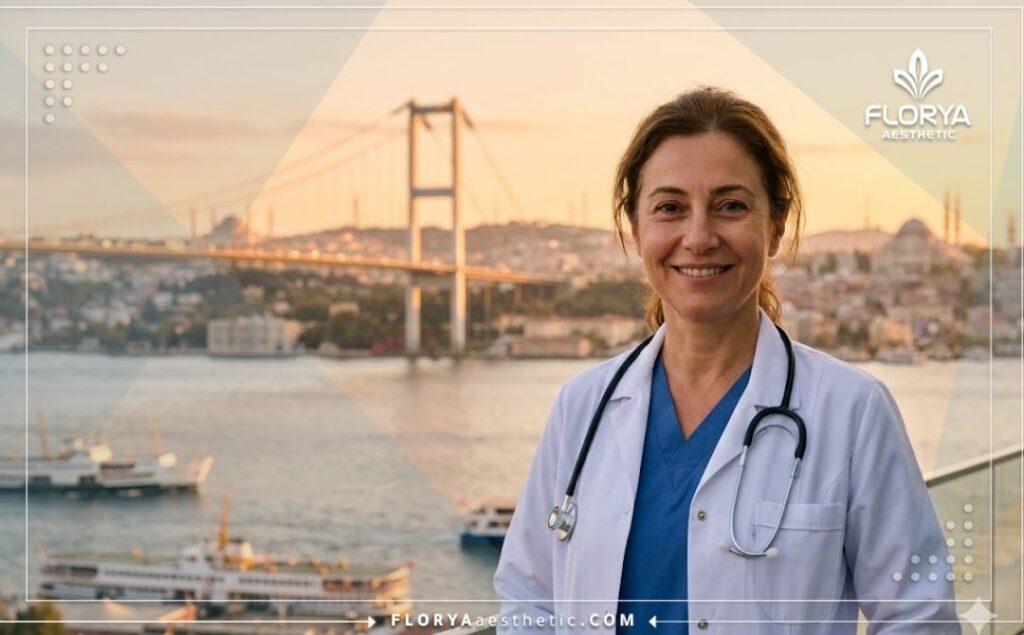 Un médecin ophtalmologiste souriant accueillant les patients à Istanbul