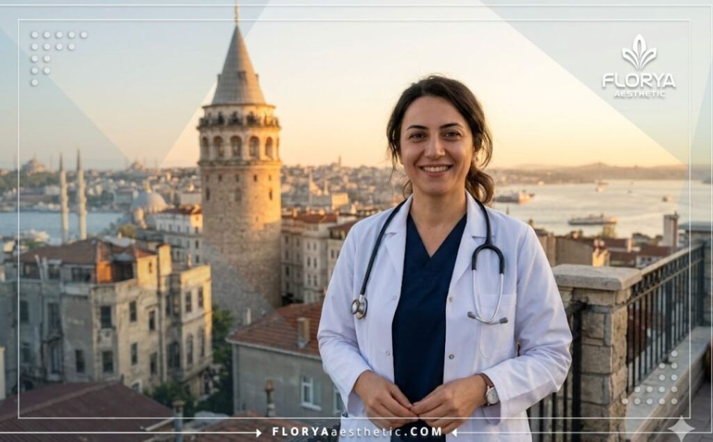 Friendly ophthalmologist welcoming patients in Istanbul by the Bosphorus.