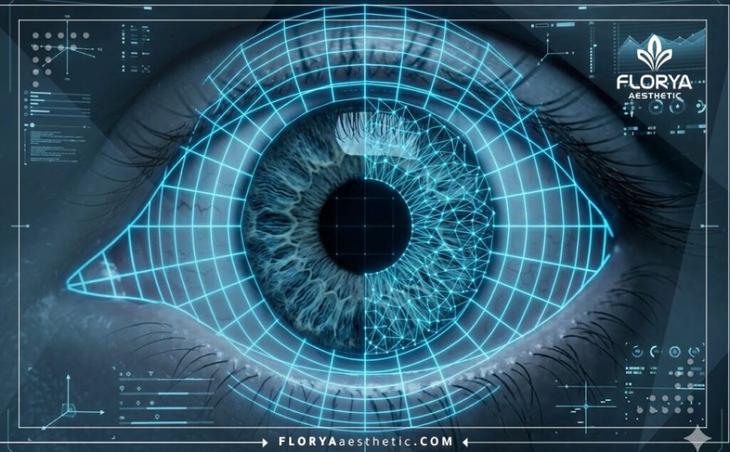 فحص رقمي ثلاثي الأبعاد دقيق لمنطقة العين والقزحية باستخدام تقنيات ليزر متقدمة