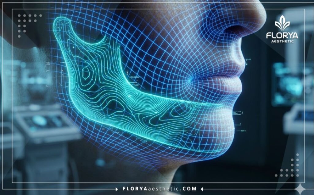 Макро 3D сканирование области челюсти для точных инъекций