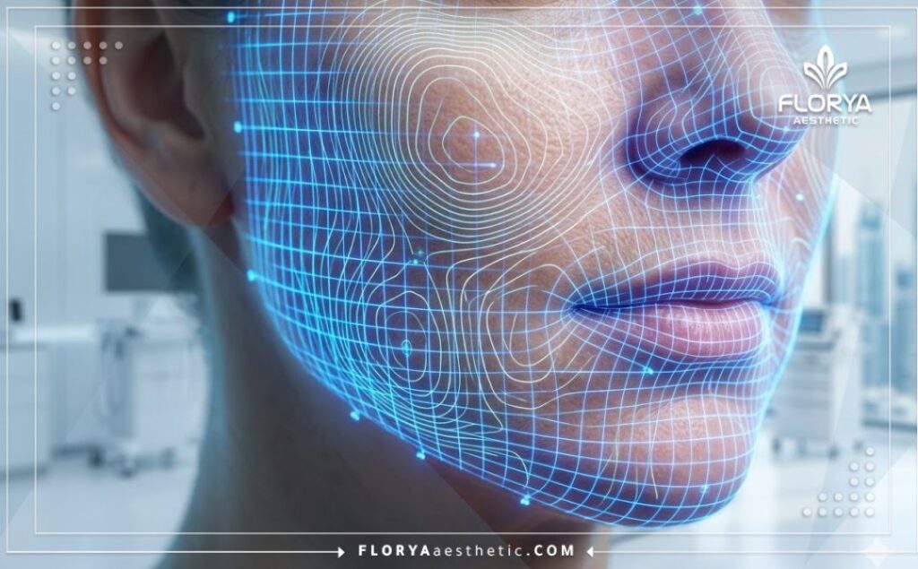 مسح ثلاثي الأبعاد لسطح الجلد يوضح دقة العلاج وتحديد المناطق المستهدفة