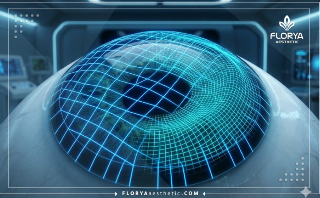 Scan 3D de précision de la cornée et de la surface de l'œil