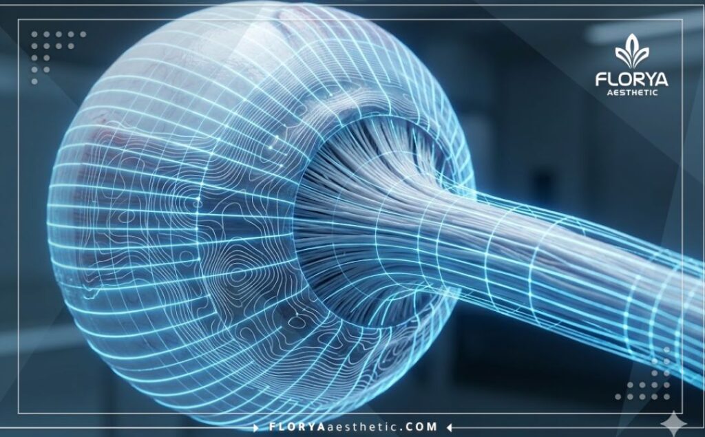 Modélisation 3D de précision du nerf optique et de l'anatomie de l'œil