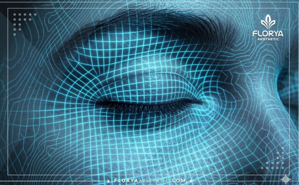 Escáner topográfico 3D de alta precisión enfocado en la anatomía del ojo para la cirugía.
