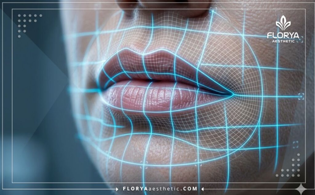 Futuristic digital 3D mesh scanning of the lip area for precise filler placement