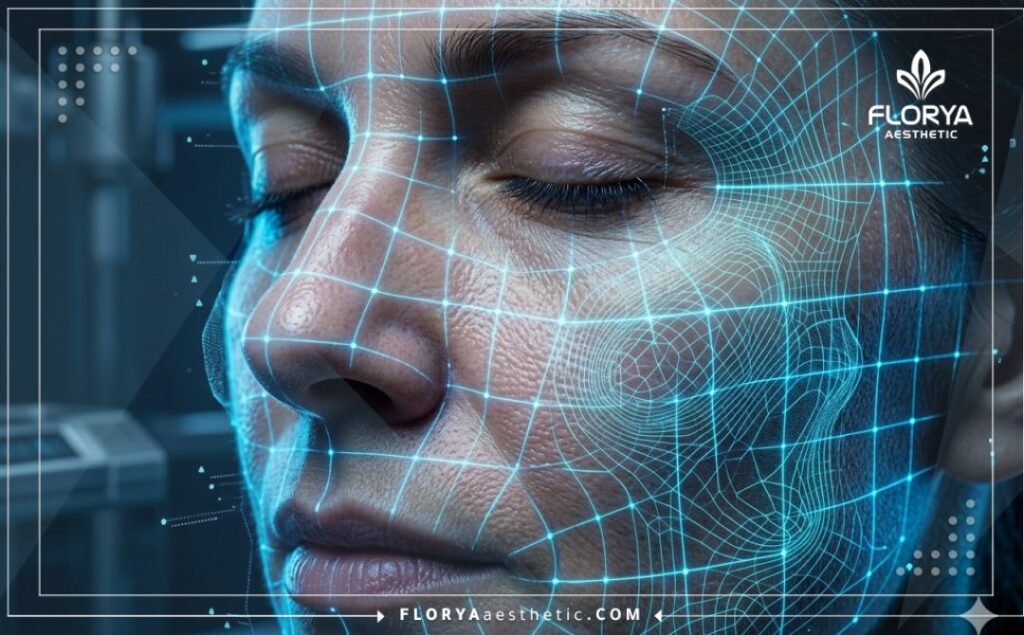 مسح ثلاثي الأبعاد دقيق لطبقات بشرة الوجه لإظهار دقة العلاج وتجديد الخلايا