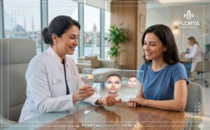 طبيب محترف يعرض خطة حقن الدهون المجهرية في تركيا باستخدام تقنيات لوحية حديثة