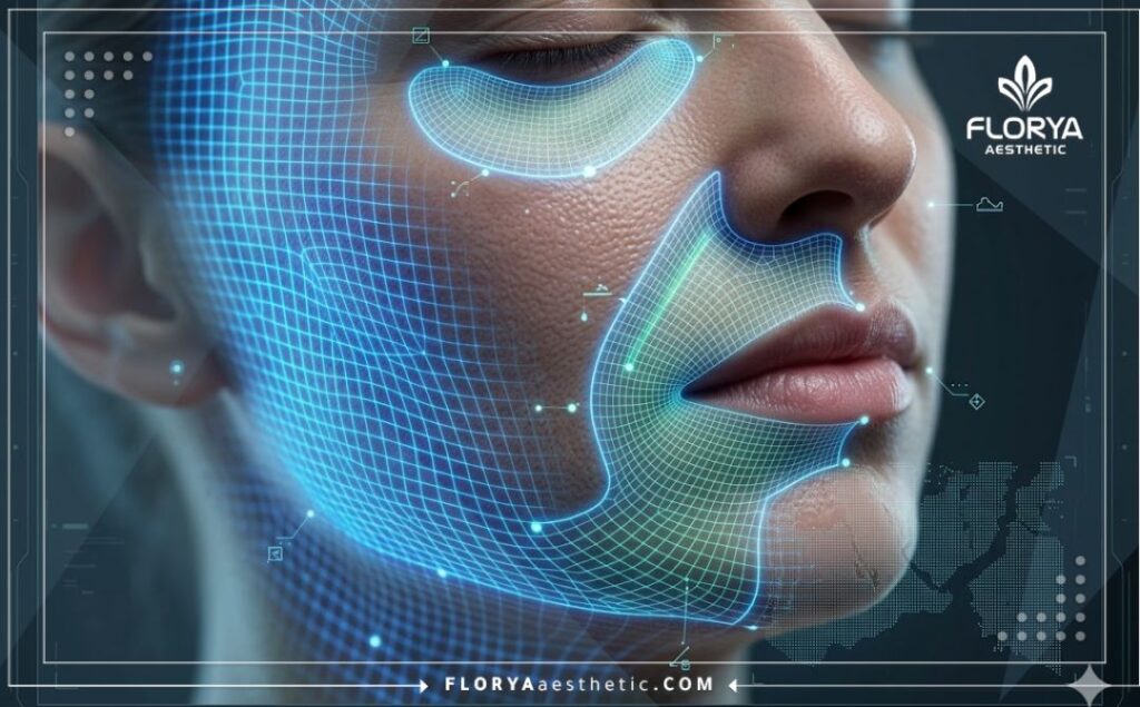 High-tech 3D surface scan of the facial area for precise fat grafting