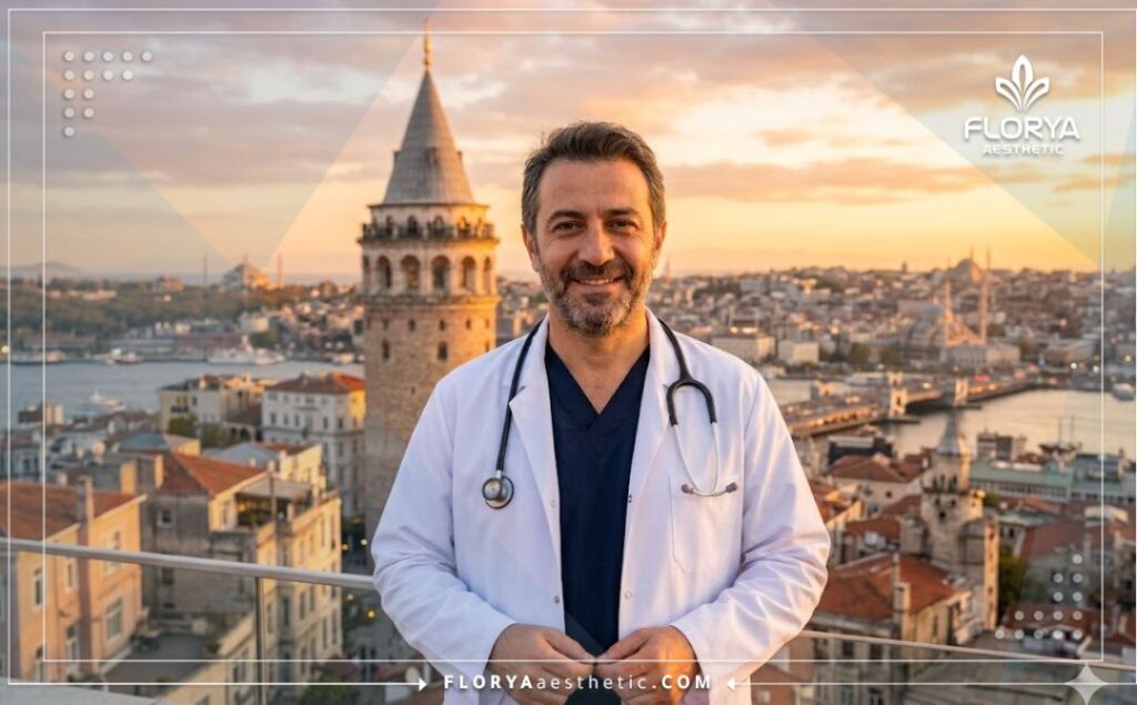 Friendly aesthetic doctor welcoming patients in Istanbul