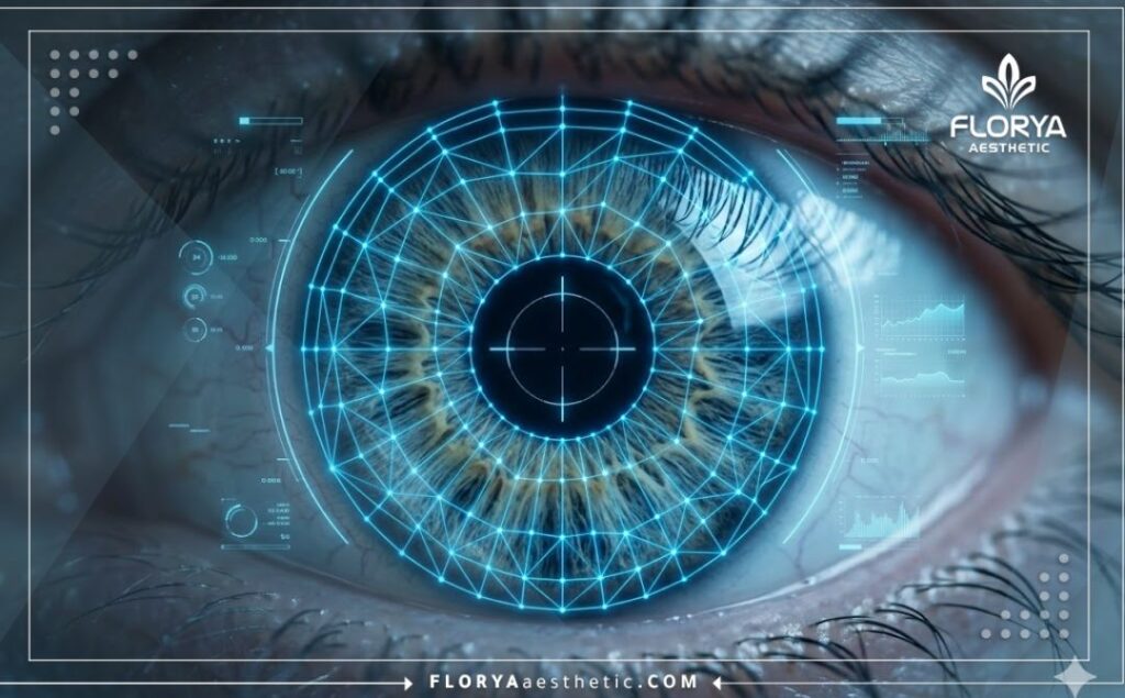 3D digital macro scan of the iris and eye area
