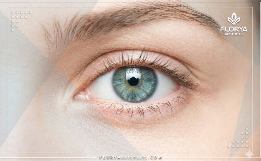 Здоровый глаз, демонстрирующий идеальный результат лазерной коррекции зрения.