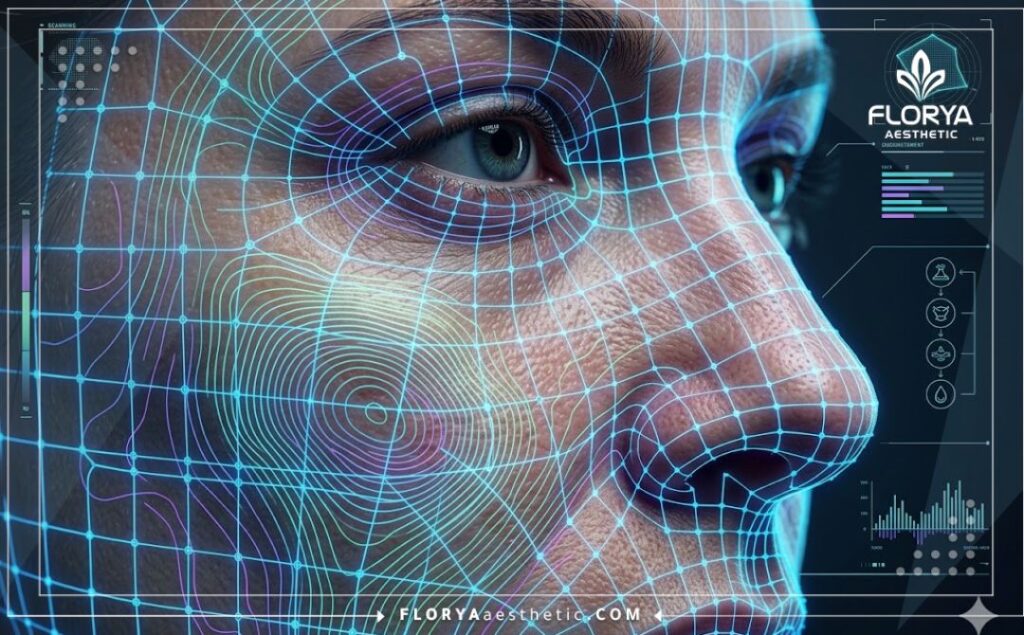 مسح رقمي ثلاثي الأبعاد دقيق لسطح بشرة الوجه