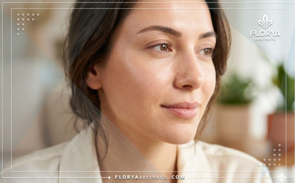 بشرة نضرة ومثالية تبرز النتيجة الناجحة لجلسة العناية