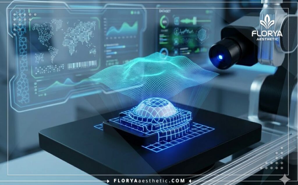 Escáner digital 3D detallado del área ocular pediátrica para máxima precisión