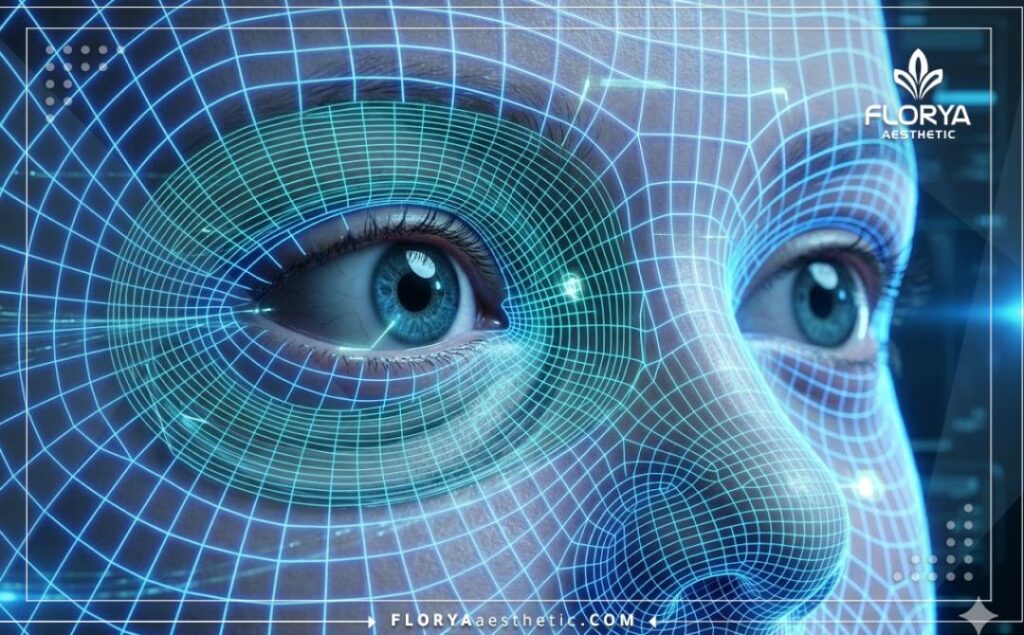 Macro 3D surface scan of pediatric eye alignment and ocular muscles.