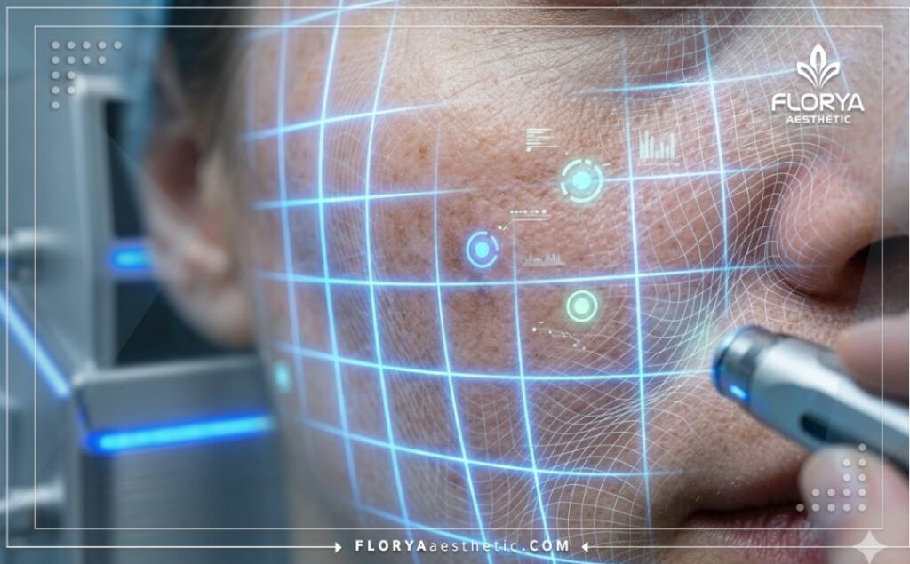Cartographie numérique 3D de la peau pour le ciblage précis de la mélanine.
