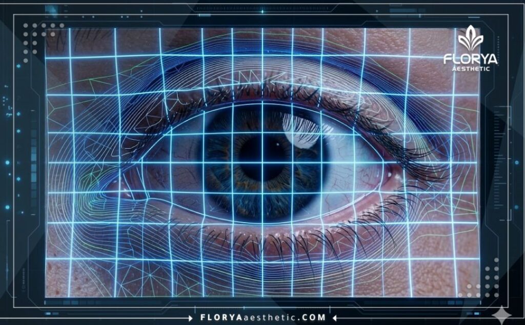 Macro 3D surface scan of an eye highlighting laser correction precision