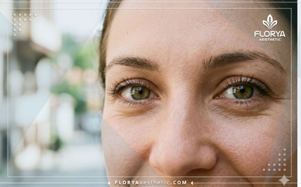 Cinematic close-up of a perfect, clear, and healthy eye result