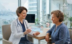 طبيب يستخدم التكنولوجيا في عيادات عيون متخصصة في إسطنبول