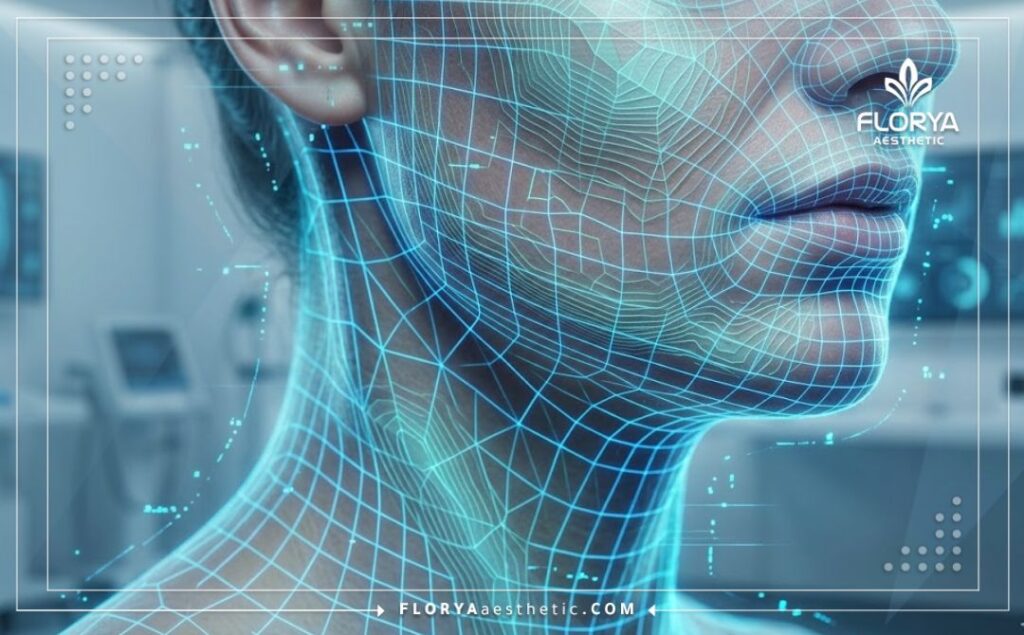 Digital 3D macro surface scan mapping facial and neck skin architecture